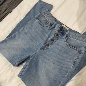 Madewell button fly 11 inch roadtripper